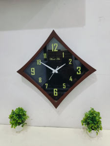 Reloj de Pared de Lujo Hecho a Mano, Estilo Moderno, Forma de Diamante, Decoración para el Hogar y la Oficina, para Sala de Estar - Product Image 5