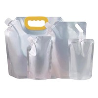 Sachet Doypack en aluminium robuste avec bec verseur et poignée intégrée pour lessive liquide, 1L, 2L, 2.5L, pour recharge