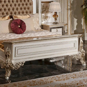 Juego de Muebles de Dormitorio Clásico Turco Europeo de Lujo, Personalizado, con Cama King Size de Madera de Caoba y Almacenamiento, Kiky Home - Product Image 4
