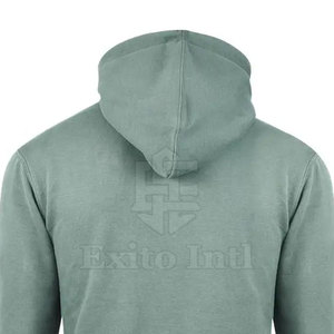 เสื้อสเวตเตอร์แบบสวมหัวมีฮู้ดลายนูนสำหรับผู้ชายผ้าคอตตอนฟลีซลายนูนสไตล์ลำลอง - Product Image 6