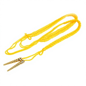 Wholesale Parade Uniform Shoulder Aiguillette Custom Color <b>Braided</b> Ceremonial Cords with Ferrules Dress Uniform Supply - Product Image 3