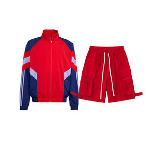 Conjunto de Chaqueta Cortavientos para Hombre, con Movimiento Flexible y Estilo Moderno, Ideal para Entrenamientos en el Gimnasio, Viajes de Fin de Semana y Uso Diario - Product Image 1