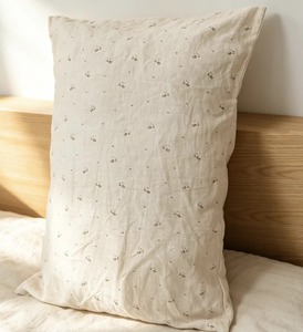 Taies d'oreiller carrées en lin uni tissé personnalisables, lavables pour la maison et l'hôtellerie - Product Image 3