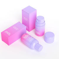 Flacons cosmétiques sans air de 50 ml, pulvérisateur à pompe personnalisé, plastique PET, OEM/ODM acceptable, sérigraphie Guangdong