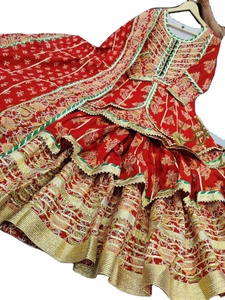 Garara Suit Anarkali <b>Kurta</b> / Kurti Dress <b>Women</b> Wedding Party Pakistani Cotton Moisture Wicking Sun Protection Knee-Length - Product Image 2