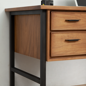 Meuble de rangement moderne fabriqué à la main en chêne massif OEM avec finition dégradée pour salle à manger et salon - Product Image 5