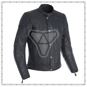 Black Motorbike Leather <b>Jackets</b> Two Pockets White Long Sleeves Turtle Neck Moto <b>Jackets</b> Personalized Design Road <b>Bikers</b> <b>Jacket</b> - Product Image 4