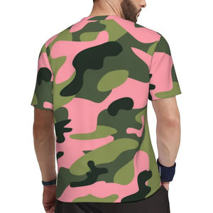 Camouflage <b>T</b>-<b>Shirt</b> Durable Cotton <b>Polyester</b> Outdoor Clothing Custom Logo Camouflage <b>T</b>-<b>Shirt</b> Printed Outdoor Camouflage <b>T</b>-<b>Shirt</b> - Product Image 2