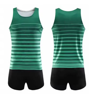 Conjunto de Uniforme de Atletismo Profesional Personalizado, Ligero y Ajustado, con Pantalones - Precio al por Mayor, Nueva Llegada - Product Image 1