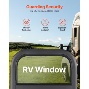 Finestra RV scorrevole 14 \ "X 16 \" con anello di rivestimento in rete con anello esterno verticale RV accessori - Product Image 3