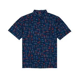 เสื้อเชิ้ตพิมพ์ลายลำลองสำหรับผู้ชาย กระดุมหน้า แฟชั่นทันสมัย คุณภาพส่งออก - Product Image 1