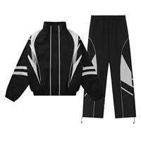 Conjunto Deportivo de Dos Piezas Personalizable, Cortavientos de Invierno, Transpirable, Tallas Grandes, para Hombre y Mujer, Ropa Deportiva Casual
