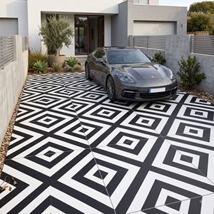 Carreaux de porcelaine Décor 109 600x600mm, revêtement de sol décoratif pour intérieur, pour maisons modernes, appartements, espaces commerciaux et projets de design - Product Image 6