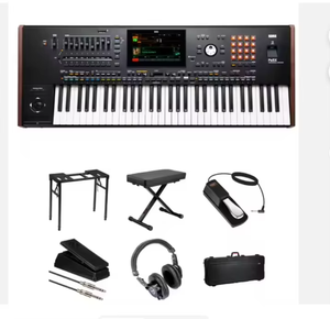 Kit de Teclado de Piano Digital, 61 Teclas Profesionales, Soporte, Pedales X-Bench, 88 Teclas MIDI de Madera Sólida - Product Image 5