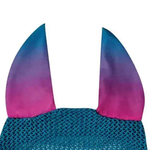 Horse <b>Fly</b> Veil Best Quality Knitted Breathable Poly Cotton Horse <b>Fly</b> Veil Ear <b>Net</b> Bonnet <b>Fly</b> Mask in Mix Color with OEM ODM - Product Image 3