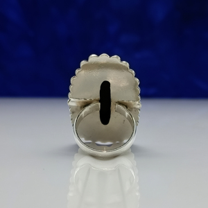 Bague artisanale en onyx noir, bijou bohème, pierre naturelle noire, cadeau pour elle - Product Image 4