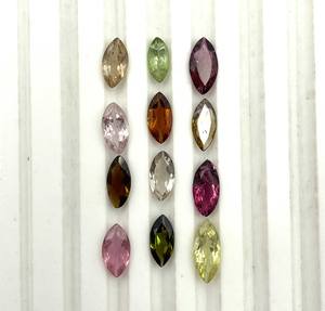 Natural Multi <b>Tourmaline</b> Marquise Cut Loose Gemstone Lot 4*8 MM 5 CT Multi <b>Tourmaline</b> Gemstone For Jewelry Making Stone - Product Image 2