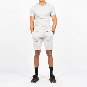 Ensemble T-shirt et short pour homme sur mesure, haute qualité, faible MOQ, respirant, en coton, tenue décontractée d'été, ensemble 2 pièces - Product Image 2