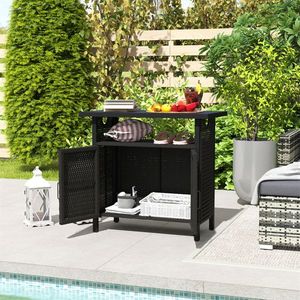 Armadio in Rattan Elegante e Resistente, Armadietti per un'Efficiente Organizzazione di Casa o Ufficio - Product Image 1