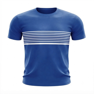 Men's Casual Summer Short Sleeve Knitted 100% Cotton Oversized T-Shirt 300g Silk Screen Printed Front Custom <b>Logo</b> Blank Design - Product Image 1