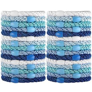 Sin daños cuerdas gruesas fuertes elásticas coloridas bandas elásticas para el cabello coleta soporte cuentas trenzadas lazos para el cabello para mujeres niñas - Product Image 4