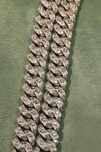 20MM Colorless Moissanite Iced Out Miami <b>Cuban</b> Link <b>Chain</b> Necklace In 925 <b>Silver</b> Hip Hop Heavy Clasp Necklace For Rappers Wear - Product Image 5