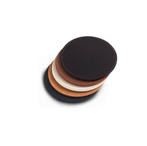 Sous-verre en cuir pour table à manger, ensemble de sous-verres classiques en cuir, nouveaux sous-verres artisanaux en cuir - Product Image 4