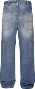 Jeans pour hommes, coupe classique droite, extensible, bleu foncé, décontracté, pantalon en denim, jeans slim pour gentleman - Product Image 2