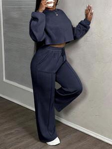 Conjunto Deportivo Personalizado para Mujer, Sudadera con Capucha y Pantalones Jogger, Mezcla de Algodón, Ropa Casual para el Hogar, Proveedor OEM - Product Image 6