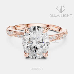 14KT White Gold 2.42CT Oval Cut Lab Grown Diamond Engagement Ring IGI Certified F+ Color VS+ Clarity Bridal Promise Ring Women - Product Image 3