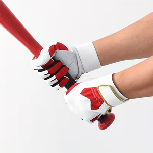 Gants de baseball légers, souples et durables, en cuir antidérapant, avec double couture, pour jeunes joueurs de softball - Product Image 4