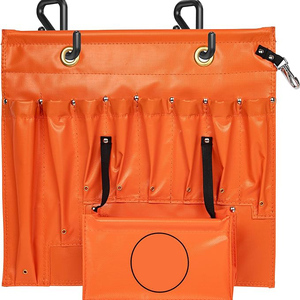 Vinyl <b>Tool</b> Apron <b>Tool</b> <b>Bag</b> Apron Utility Worker Apron Workshop Equipment Apron Construction Work Apron Cleaning Apron Gardening - Product Image 3