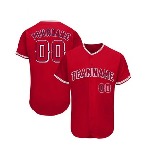 Camiseta de Béisbol Roja Personalizada de Manga Corta con Botones al Frente, Impresión Serigrafiada, Nombre del Equipo All-Stars, Murphy 23, Ropa para Hombre Adulto - Product Image 4