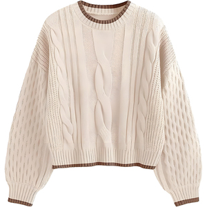 Cardigans décontractés en jacquard tricoté nylon/acrylique 2026 pour hommes et femmes, toutes saisons, doublure en laine, coupe régulière, doux, qualité supérieure - Product Image 2