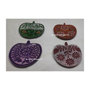 Best Quality Soapstone Long Rectangle Shape With Inlay Elephant Design <b>Incense</b> <b>Stick</b> <b>Holder</b> For Home And Temple Decorative Item - Product Image 2