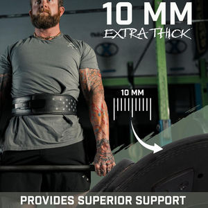 Ceinture de levage à levier robuste pour la compétition, la force athlétique et l'haltérophilie – L'indispensable du fournisseur d'équipements de gym - Product Image 2