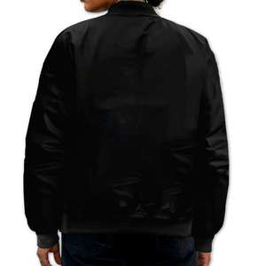 2026 Women Black Bomber <b>Jacket</b> Custom Chapter Logo Embroidered Greek Letter Coat OEM School & Collegiate Sorority Gear Bomber - Product Image 4