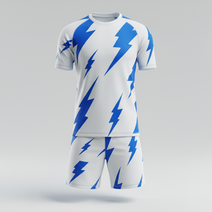 ชุดฟุตบอลแบบ unisex พร้อมกางเกงขาสั้น ชุดสองชิ้นสำหรับเล่นเซิร์ฟและกีฬาอื่นๆ ชุดฝึกซ้อมฟุตบอล แห้งเร็ว ชุดกีฬา รับผลิตตามแบบ OEM - Product Image 1