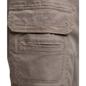 Shorts cargo en coton respirant de haute qualité pour hommes, avec logo personnalisé, style streetwear, taille élastique, longueur genou - Product Image 6
