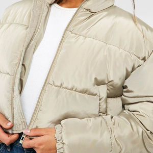 Nylon <b>Cropped</b> Bubble <b>Puffer</b> <b>Jackets</b> Streetwear Hip Hop Style Waterproof Hooded Quilted Coats Customized <b>Women</b> <b>Puffer</b> <b>Jacket</b> - Product Image 6