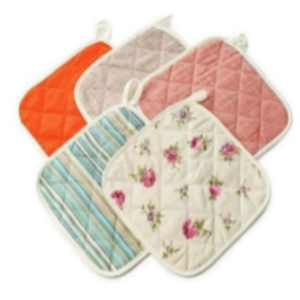 Ensembles de dessous de plat carrés classiques personnalisés, résistants à la chaleur, en lin, isolants pour la cuisine, écologiques et recyclables - Product Image 5
