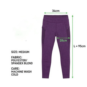 OEM/ODM Premium Quality <b>Women's</b> Thermal <b>Winter</b> Yoga High Waisted <b>Leggings</b> Pockets Comfortable Silk Spandex Yoga <b>Legging</b> - Product Image 6