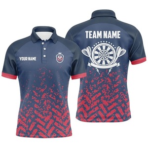 Chemise personnalisée pour homme, unie, à manches courtes, respirante, tricotée, design décontracté, nom d'équipe personnalisé, anti-plis, 100 % polyester - Product Image 3