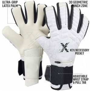 Gants de gardien de but personnalisés pour jeunes et adultes, antidérapants, pour l'extérieur, avec logo personnalisé, paume en latex, dos en mousse, manchette réglable - Product Image 4