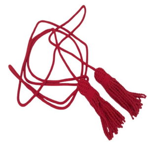 Cordon de ceinture tressé à pompon rouge, écologique, tissé, rond, enduit, reproduction américaine, pour drapeau et cordelettes de cornemuse - Product Image 6