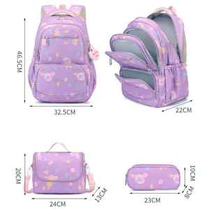 Factory Wholesale <b>Large</b> Capacity High Quality Luxury Backpack 2025 New Student BackpackMultiple Pockets School Bag <b>Set</b> for Kids - Product Image 5