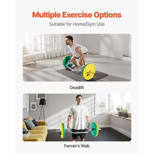 บาร์ทรงหกเหลี่ยม2นิ้วน้ำหนัก800ปอนด์ที่จับแบบพันรอบสำหรับฝึกความแข็งแรงอุปกรณ์ยิมที่บ้านสำหรับไหล่หมอบ - Product Image 3