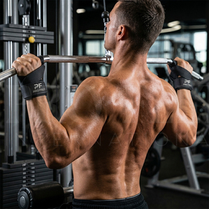 Sangles de poignet de musculation de qualité supérieure avec support rembourré, sangles de levage en nylon robustes pour la musculation en salle de sport - Product Image 4