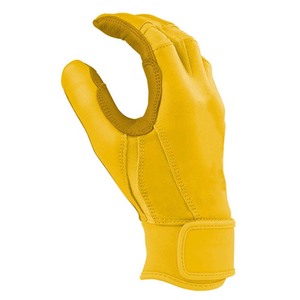 Gants de frappe en cuir jaune avec fermeture auto-agrippante, unisexes, pour adultes, durables, ambidextres - Product Image 2