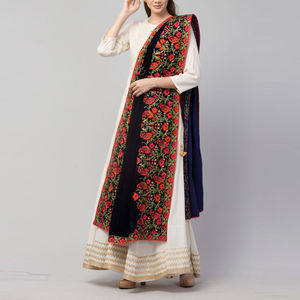 Wholesale High Quality Stylish Women's <b>Shawl</b> Winter Hand <b>Embroidered</b> <b>Shawls</b> Customized Sizes available with OEM Services - Product Image 4